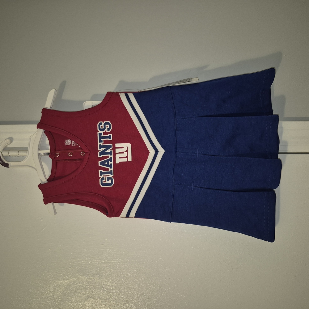 NFL Red and Blue Giants Cheerleader Outfit Size 2T